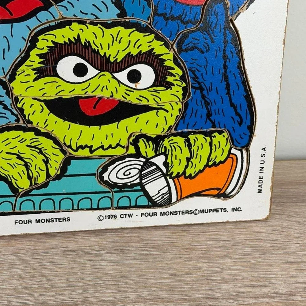 Vintage Puzzle Set Sesame Street Peanuts Lion King